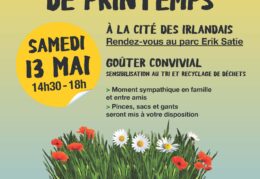 Nettoyage de printemps – Cité des Irlandais – Samedi 13 mai 2023