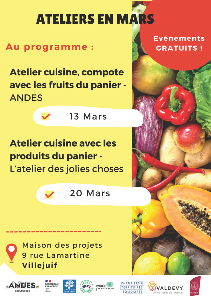 ATELIERS EN MARS Evénements GRATUITS !