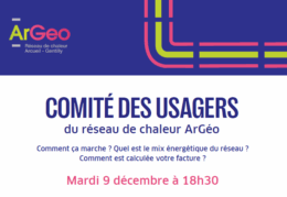 Comité des usagers du réseau de chaleur ArGéo