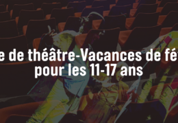 Stage de théâtre vacances d’hiver