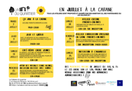 Animations à la Cabane du Quartier à Arcueil