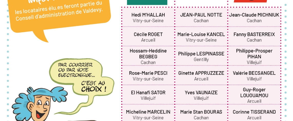 Élections des représentants des locataires 2026 : les candidats